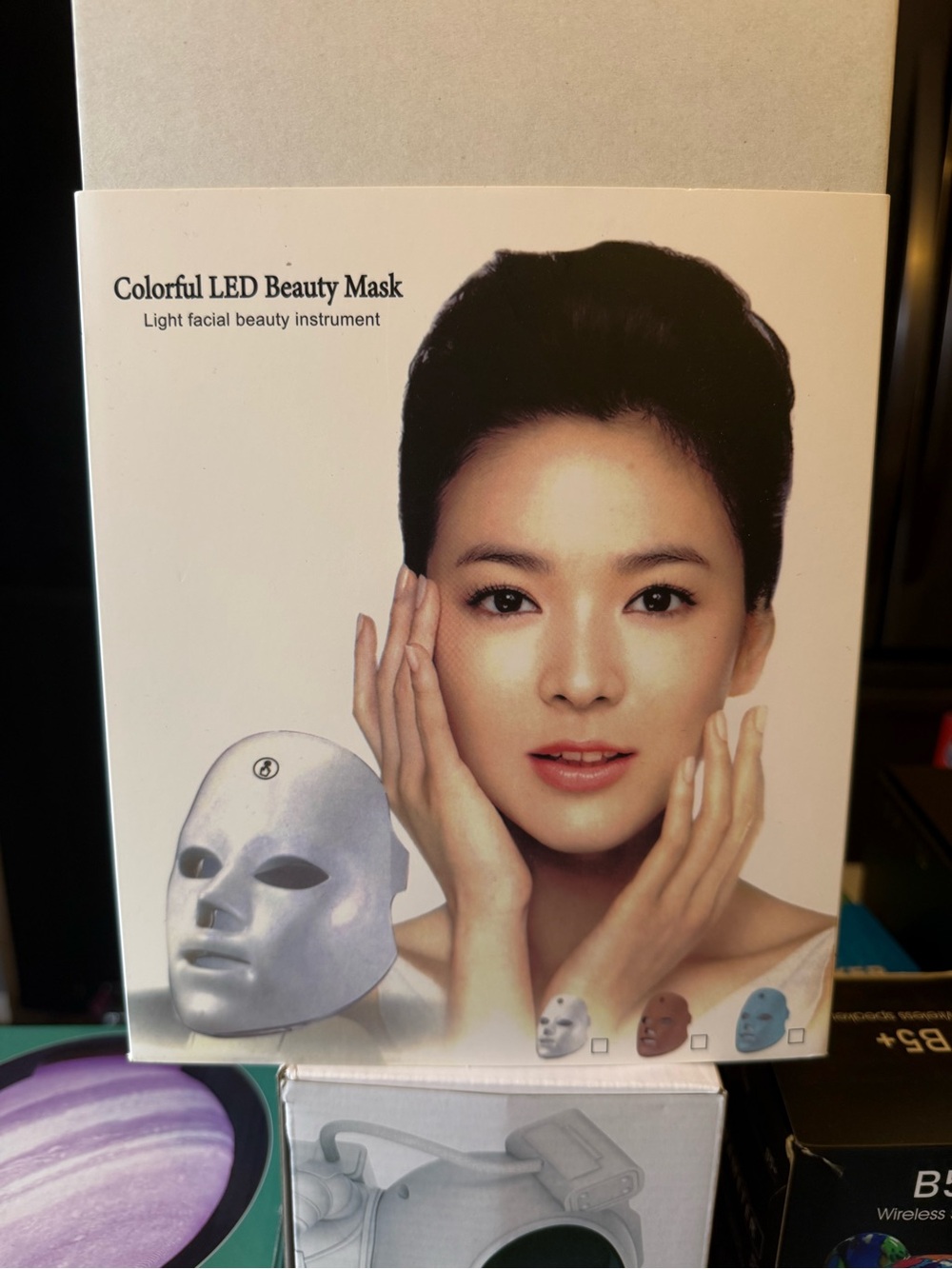 Colorful LED Beauty Mask - White LED Facial Mask